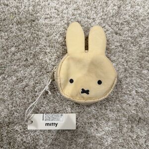 Miffy Baggu Cream Bunny Bag Charm Keychain Coin Purse